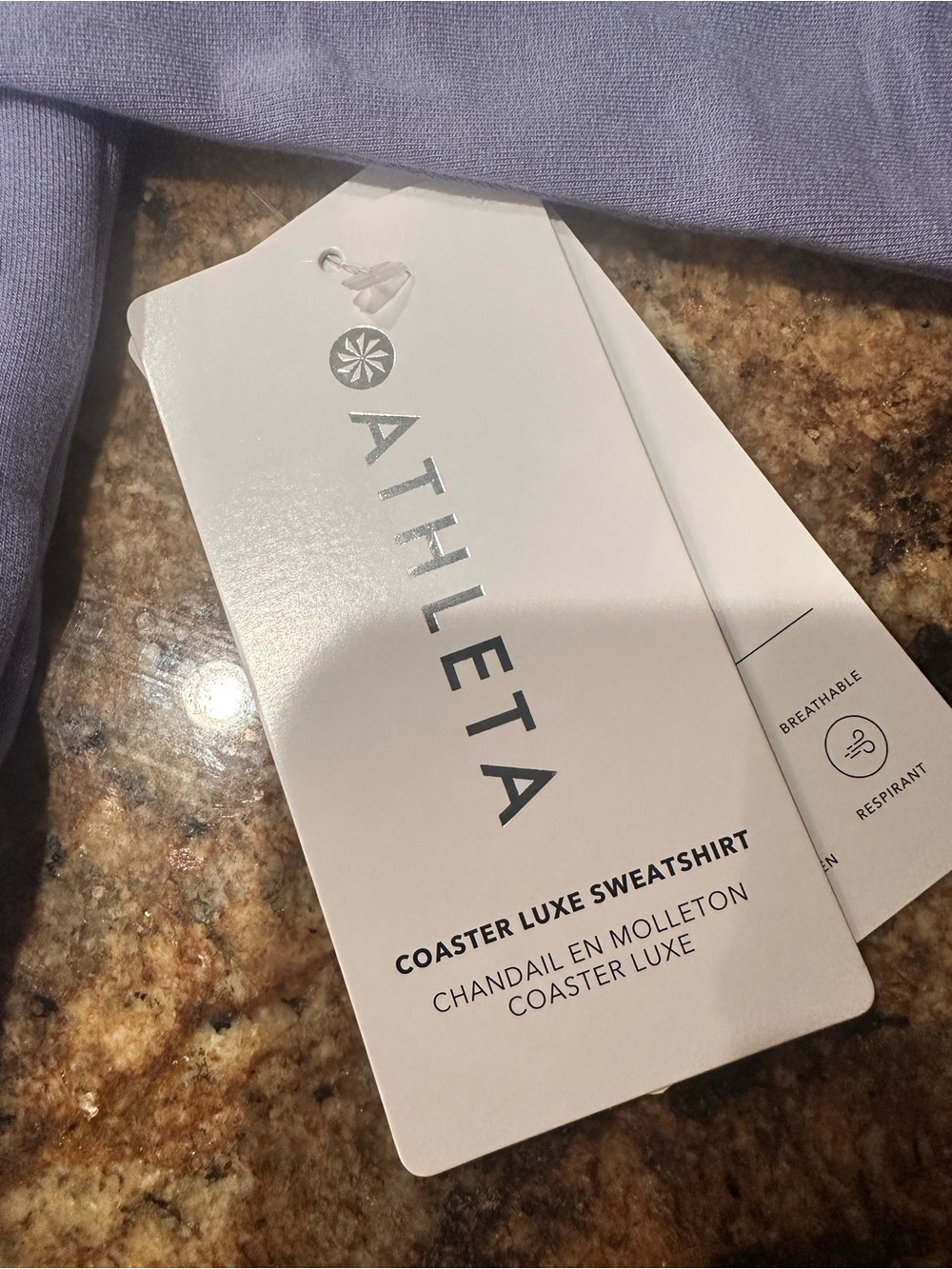 Athleta Coaster Luxe Sweatshirt in solid lavender #athletic #loungewear
#relaxed - Picture 2 of 9
